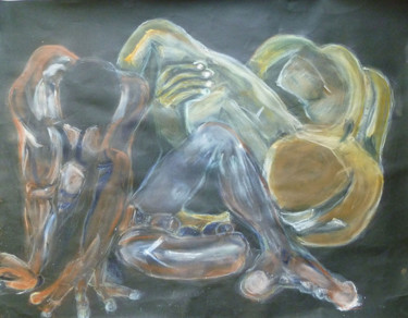 Painting titled "ero-69.jpg" by Herve Yann Dubois, Original Artwork, Gouache