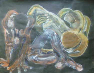 Картина под названием "SIMPHONIE" - Herve Yann Dubois, Подлинное произведение искусства, Гуашь