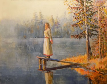 Painting titled "Silence" by Wadim Chugriev, Original Artwork, Oil