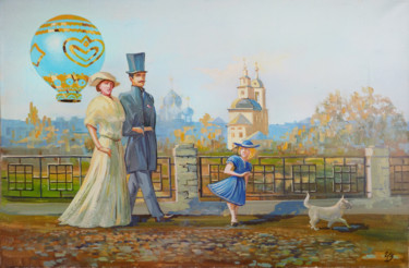 Картина под названием ""Walk"" - Wadim Chugriev, Подлинное произведение искусства, Масло