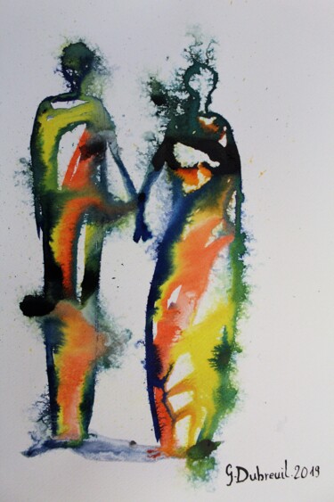 Pintura titulada "SERIE- MUNDO MEJOR" por Dubreuil Gérard, Obra de arte original, Tinta