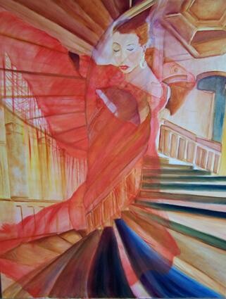 Painting titled "ESPRIT FLAMENCO" by Dubreuil Gérard, Original Artwork