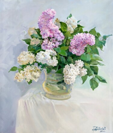 Dream in white Peinture intitulée "Dream in white" par Aleksandr Dubrovskyy, Œuvre d'art originale, Huile Monté sur Châssis