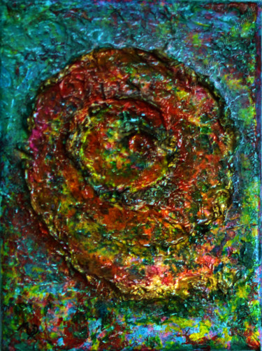 Peinture intitulée "Spirale, abstractio…" par Monique Ducarton, Œuvre d'art originale, Acrylique