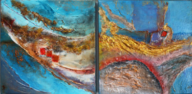 Peinture intitulée "Dytique abstraction…" par Monique Ducarton, Œuvre d'art originale, Acrylique