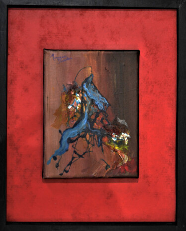 Painting titled "Abstraction 0521" by Monique Ducarton, Original Artwork, Acrylic Mounted on Wood Stretcher frame
