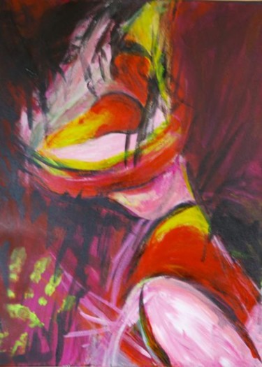 Картина под названием "abstraction 1" - Monique Ducarton, Подлинное произведение искусства, Масло