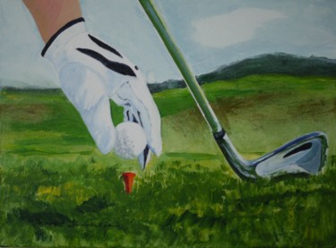Peinture intitulée "golf-II.jpg" par Gérard Duchêne, Œuvre d'art originale, Acrylique