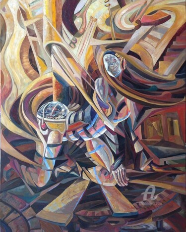 Painting titled "Dance" by Loi Duc (DucloiArt), Original Artwork, Oil