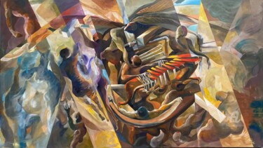 Painting titled "Pianist" by Loi Duc (DucloiArt), Original Artwork, Oil