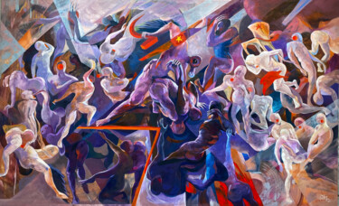 In side Heaven 2 Pittura intitolato "In side Heaven 2" da Loi Duc (DucloiArt), Opera d'arte originale, Olio