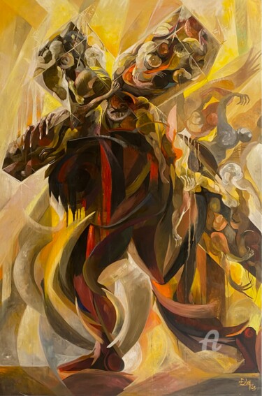 carry the cross and follow the God Painting titled "carry the cross and…" by Loi Duc (DucloiArt), Original Artwork, Oil