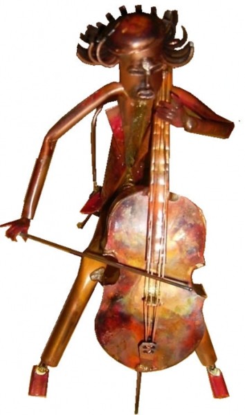 Peinture intitulée "violoncelle.jpg" par Ghislain Fortin, Œuvre d'art originale