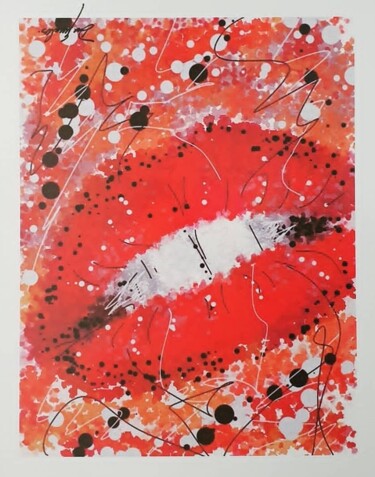 Arte digital titulada "O Beijo" por Dudu Fernandes, Obra de arte original, Pintura Digital