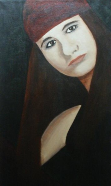 Painting titled "Girl" by Maggie, Original Artwork