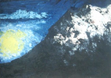 Painting titled "Mountain" by Maggie, Original Artwork