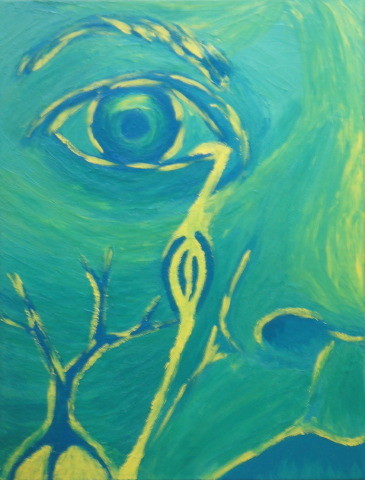 Painting titled "Ars Poetica" by Maggie, Original Artwork, Oil