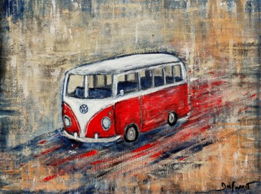 Peinture intitulée "Combi VW" par Jeremy Duforest, Œuvre d'art originale, Acrylique