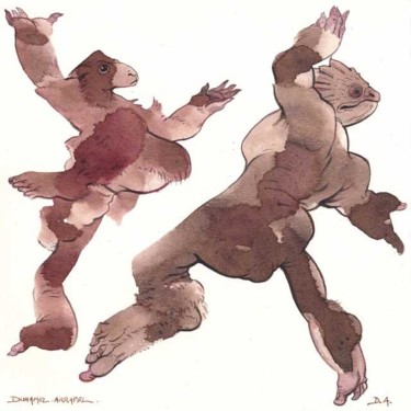 Drawing titled "Savate" by Daniel Duhamel Arrapel, Original Artwork, Other