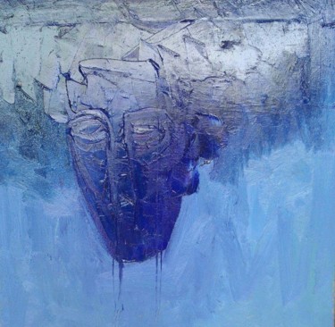 Peinture intitulée "BLUES" par Duke Asidere, Œuvre d'art originale, Huile