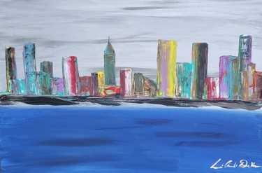 Painting titled "Key's To The City" by Le' Andre' Jamol Dukes Le' Andre' Scott, Original Artwork, Acrylic
