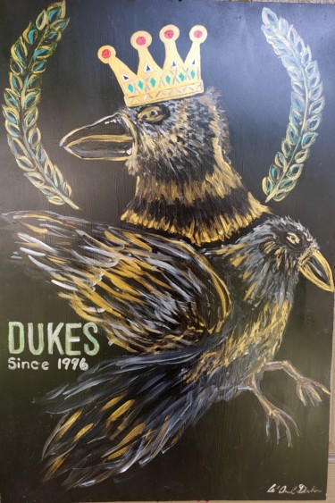 绘画 标题为“DUKES & CROWNS” 由Le' Andre' Jamol Dukes Le' Andre' Scott, 原创艺术品, 丙烯