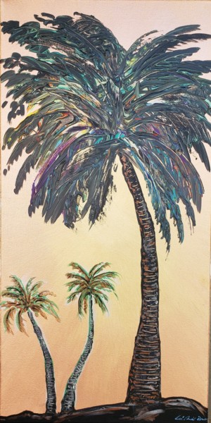 Painting titled "PALM DAY'S" by Le' Andre' Jamol Dukes Le' Andre' Scott, Original Artwork, Acrylic