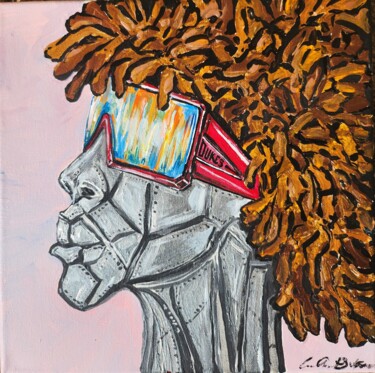 Painting titled "PLATINUM BLACK" by Le' Andre' Jamol Dukes Le' Andre' Scott, Original Artwork, Acrylic