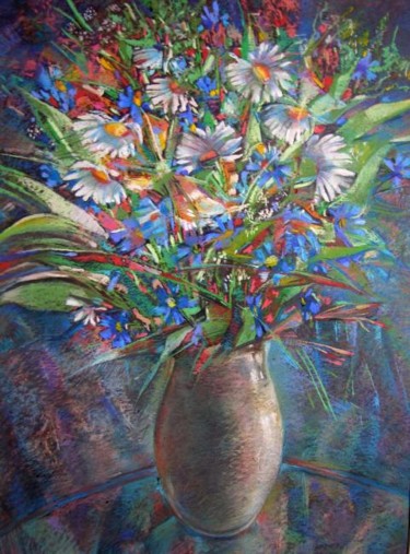 Drawing titled "Bouquet" by Irena Dukule, Original Artwork