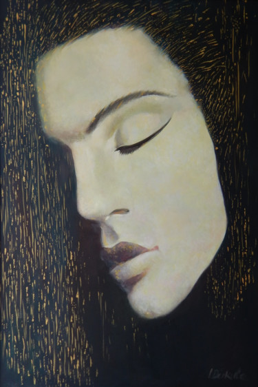 Peinture intitulée "The Face" par Irena Dukule, Œuvre d'art originale, Acrylique