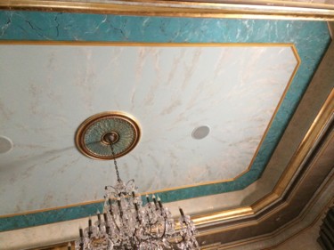 Pintura intitulada "Painted ceiling wit…" por Irena Dukule, Obras de arte originais