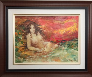 Malerei mit dem Titel "Sahra" von Irena Dukule, Original-Kunstwerk, Öl