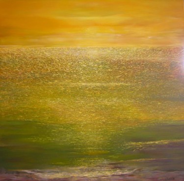 Peinture intitulée "Lake" par Irena Dukule, Œuvre d'art originale