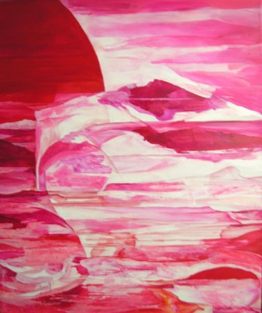 Schilderij getiteld "Sunrise" door Irena Dukule, Origineel Kunstwerk