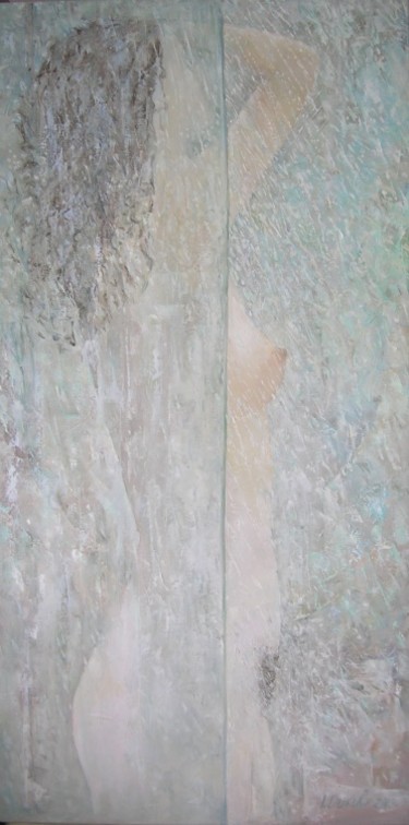 Painting titled "Shower" by Irena Dukule, Original Artwork