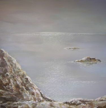Painting titled "Georgian Bay" by Irena Dukule, Original Artwork, Oil
