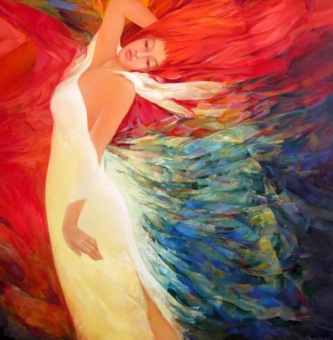 Painting titled "Dream" by Irena Dukule, Original Artwork