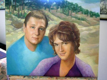 Картина под названием "Married couple" - Irena Dukule, Подлинное произведение искусства