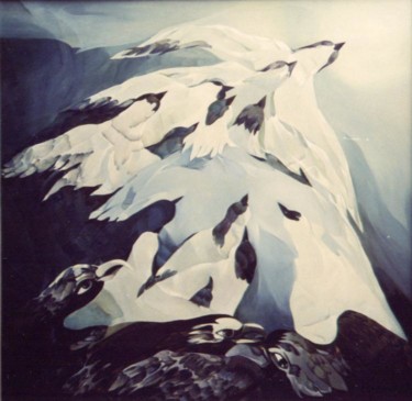 Painting titled "Wave" by Irena Dukule, Original Artwork