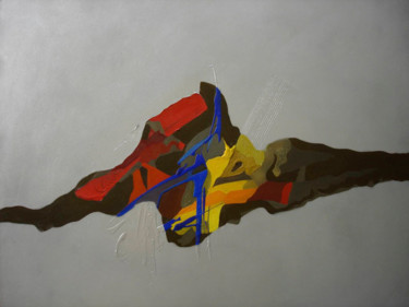 Pintura titulada "Vulcano" por Dulce Maria Rivas, Obra de arte original, Oleo