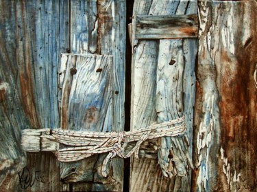 Pintura titulada "donde-esta-la-llave…" por Ara Varea, Obra de arte original