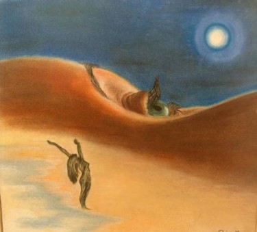 Painting titled "la playa" by Dunam, Original Artwork, Oil