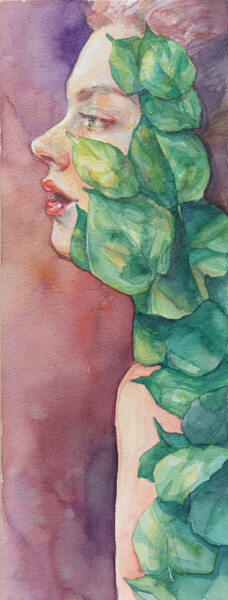 Malerei mit dem Titel "Protected" von Dunja Jung, Original-Kunstwerk, Aquarell