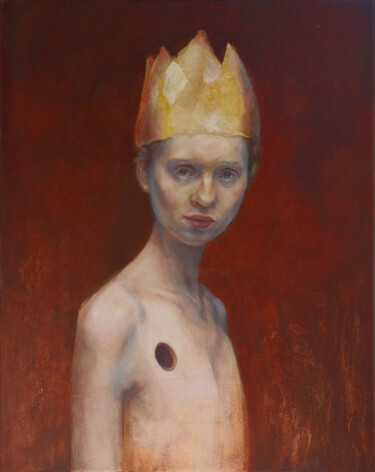 Malarstwo zatytułowany „Princess of imperfe…” autorstwa Dunja Jung, Oryginalna praca, Olej
