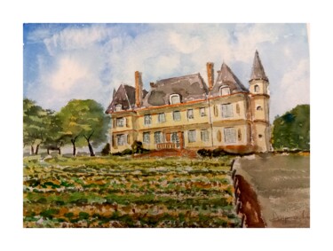 Painting titled "Médoc" by Dupicard, Original Artwork, Watercolor