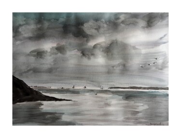 绘画 标题为“Golfe du Morbihan” 由Dupicard, 原创艺术品, 水彩