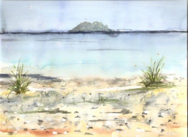 Peinture intitulée "L'îlot de la Giragl…" par Denis Dupon, Œuvre d'art originale, Huile