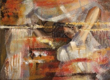 Peinture intitulée "Briser la coquille" par Gérard Dupuch, Œuvre d'art originale, Huile
