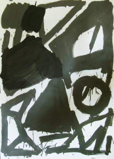 Рисунок под названием "black game" - Dusan Stosic, Подлинное произведение искусства, Чернила