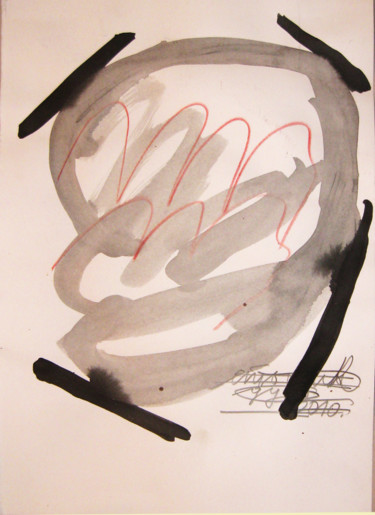 Disegno intitolato "H" da Dusan Stosic, Opera d'arte originale, Inchiostro